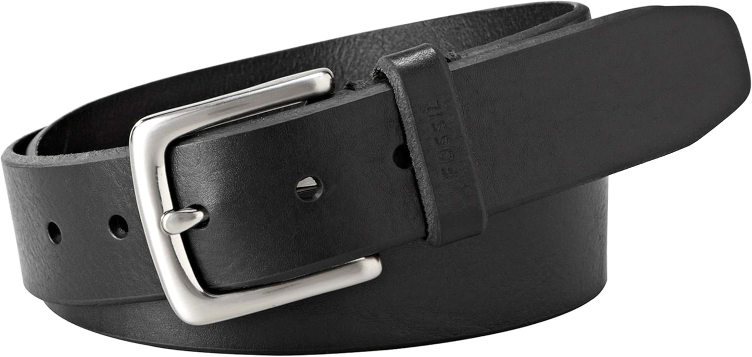 Buy Fossil Men's Black Leather Belt Online at Lowest Price in Ghana.  B0092AJT5Q